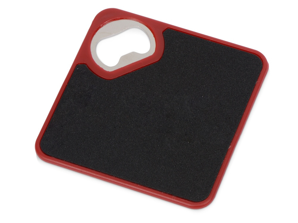 Подставка для кружки с открывалкой Liso, черный/красный - фото 3 - id-p70027201