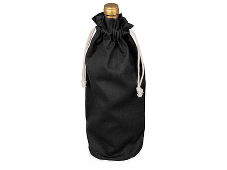 Хлопковая сумка для вина, черный, фото 2