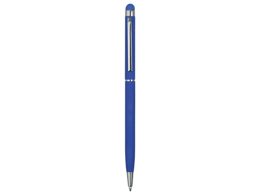 Ручка-стилус шариковая Jucy Soft с покрытием soft touch, синий - фото 2 - id-p70027395
