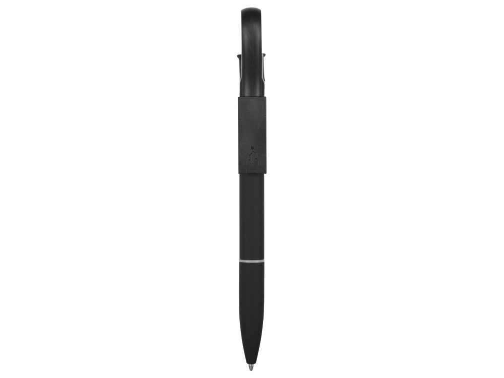 Ручка шариковая с кабелем USB, черный - фото 2 - id-p70027418