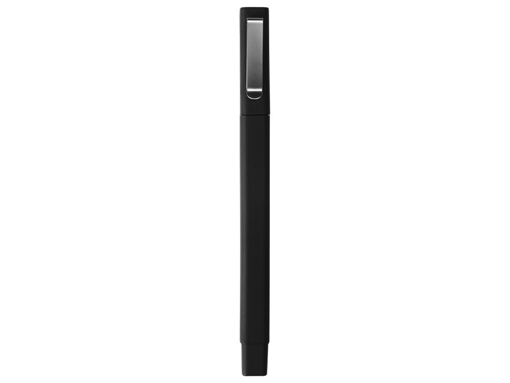 Ручка шариковая пластиковая Quadro Soft, квадратный корпус с покрытием софт-тач, черный - фото 3 - id-p70027440
