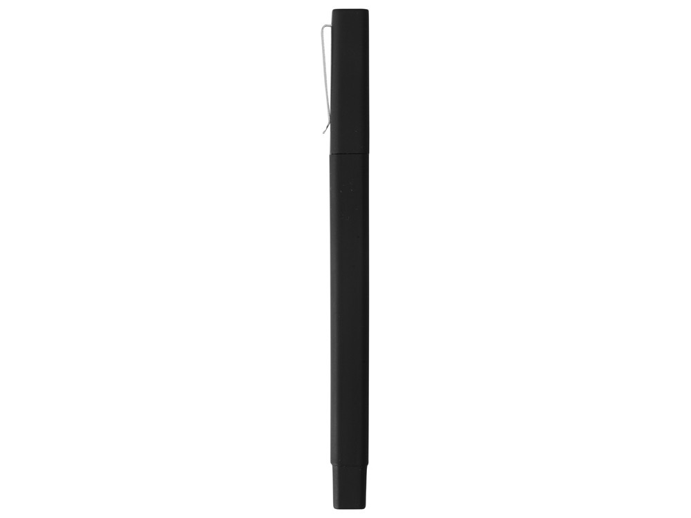 Ручка шариковая пластиковая Quadro Soft, квадратный корпус с покрытием софт-тач, черный - фото 4 - id-p70027440