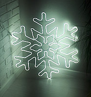 Новогодняя светодиодная фигура "Снежинка" - 78 х 78 см флекс -неон двухсторонняя