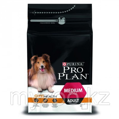 Pro Plan Medium Adult, Про План для взрослых собак с курицей, уп. 14кг.