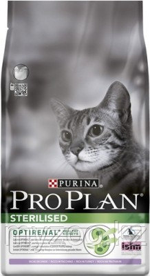 Pro Plan Sterilised Turkey, Про План для стерилизованных кошек с индейкой, уп. 1,5кг.