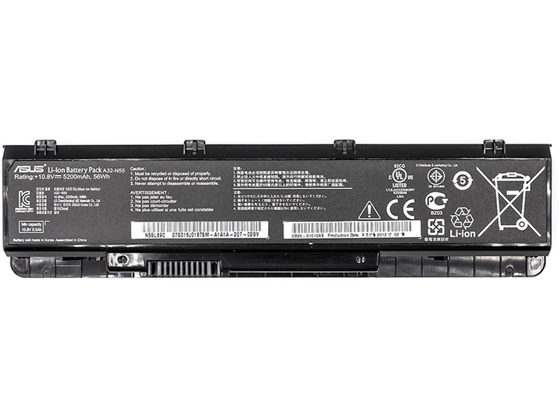 Аккумулятор PowerPlant для ноутбуков ASUS A32-N55 (A32-N55) 11.1V 5200mAh