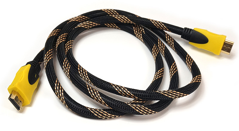 Видeo кабель PowerPlant HDMI - HDMI, 1.5m, Gold Plated, 1.3V, Nylon, Double ferrites, Blister