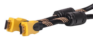 Видeo кабель PowerPlant HDMI - HDMI, 3m, позолоченные коннекторы, 1.3V, Nylon, Double ferrites