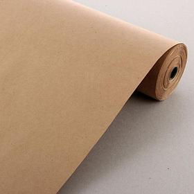 Бумага упаковочная крафт без печати, 70 г/м2, 0,72 х 50 м