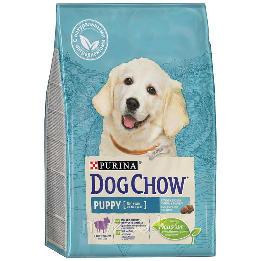 Dog Chow Puppy Lamb&Rice, Дог Чау корм для щенков с ягненком, уп. 2.5кг