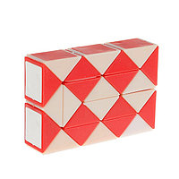 Головоломка Magic Snake Cube 24 элемента красный/белый