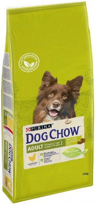 Dog Chow ADULT CHICKEN для взрослых собак с курицей, 14кг