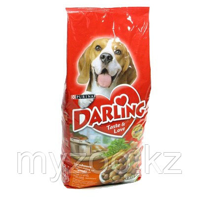 Darling, Дарлинг корм для взрослых собак, с курицей и овощами уп 10 кг