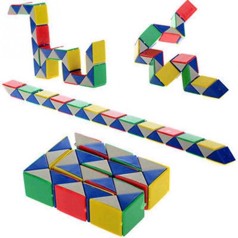 Головоломка Magic Snake Cube 24 элемента красный/белый - фото 4 - id-p70035728