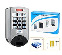 Антивандальный считыватель с корпусом из нержавеющей стали и металлической клавиатурой