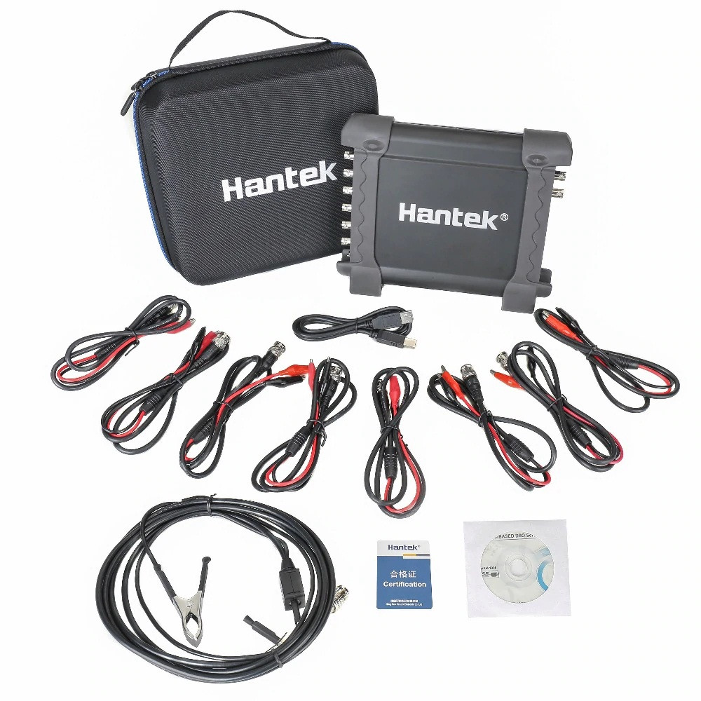 Автомобильный 8 - канальный USB осциллограф, генератор сигналов Hantek 1008c с зондом зажигания HT25