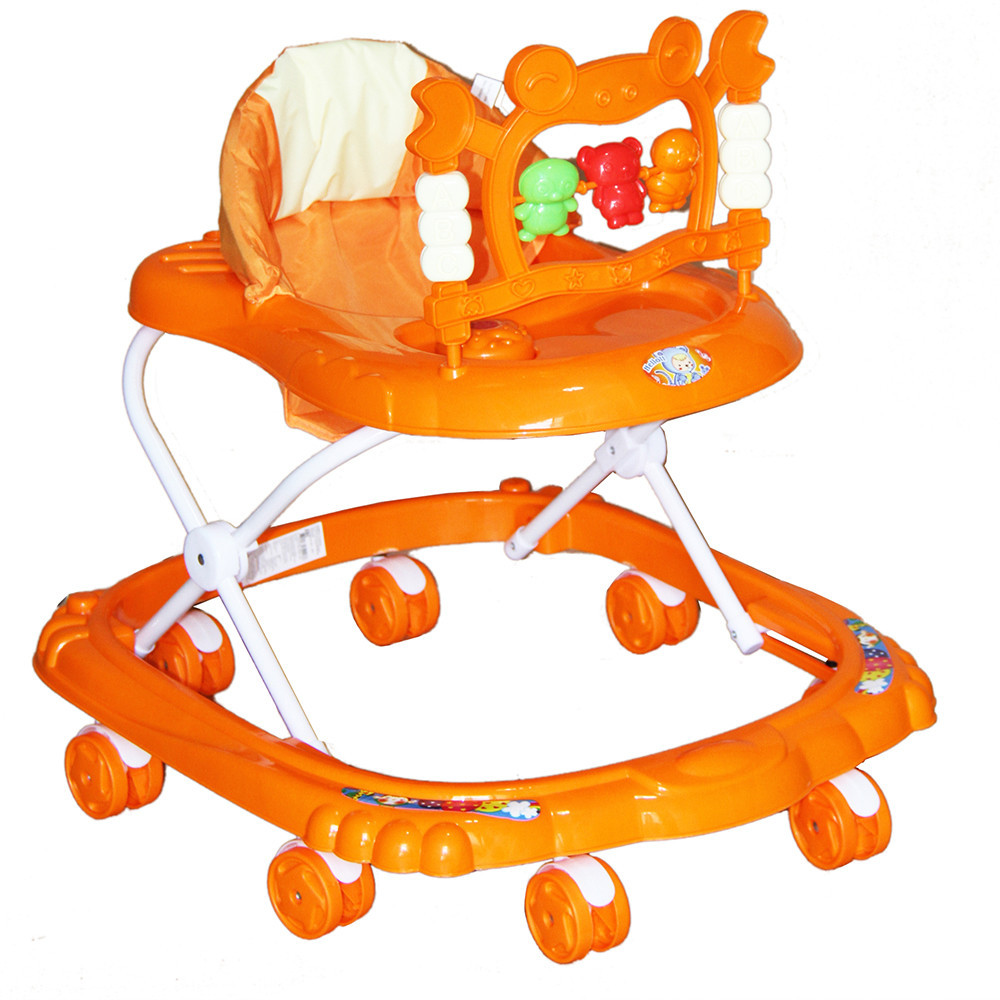 BAMBOLA Ходунки КРАБ (8 колес,игрушки,муз) 6 шт в кор.(67*60*48) ORANGE оранжевый