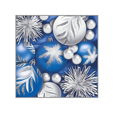 Салфетки 33х33см, 3 сл., "Новогодние игрушки", Бумага, 20 шт, фото 2