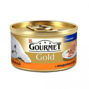 Gourmet Голд для кошек паштет с индейкой, 24* 85 гр.
