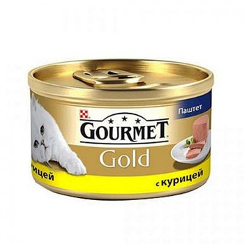Gourmet Голд для кошек паштет с курицей, баночка 85 гр.