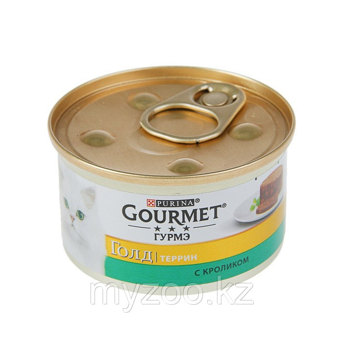 Gourmet Gold, Гурмэ Голд кусочки кролика в паштете по-французски, баночка 85гр.