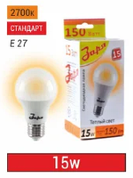 Лампа светодиодная 15Вт, А60, Е27, 2700-4000-6500К