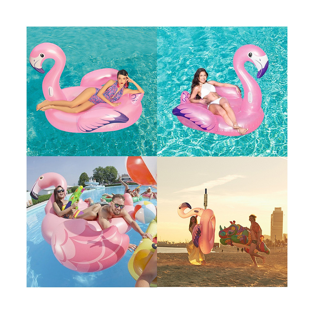 Надувная игрушка Bestway 41119 (41108) в форме фламинго для плавания большая - фото 3 - id-p70051702
