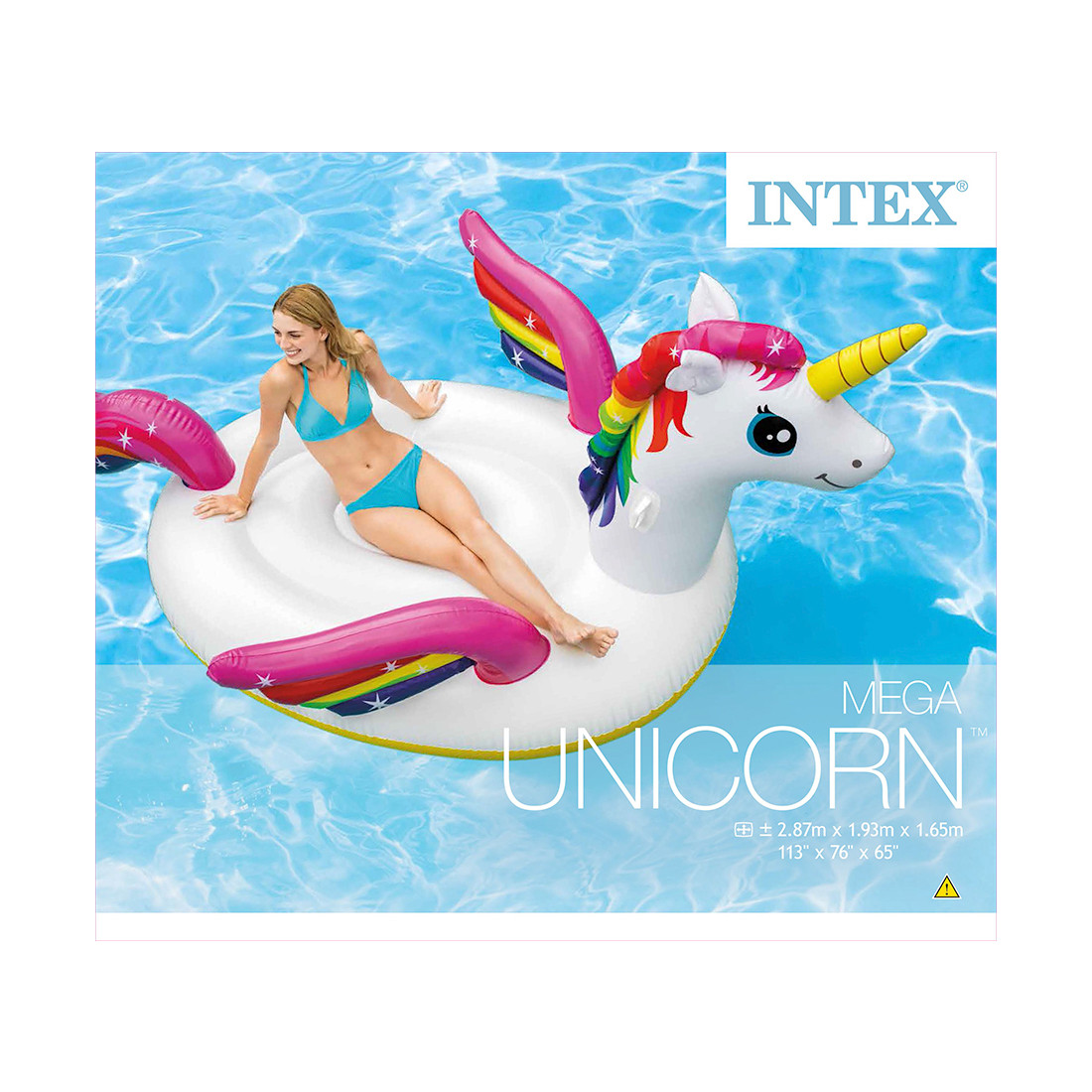 Надувная игрушка Intex 57281EU в форме единорога для плавания большая