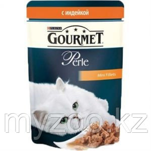 Gourmet Perle Mini Fillets Turkey in Sauce, Гурмэ Перл нежный кусочки индейки в соусе, уп. 24* 85 гр.