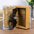 Книга сейф дерево Эйфелева башня в нежно-голубых тонах, фото 4
