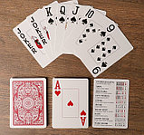 Игральные карты "Shark" для покера, 54 шт. в колоде, красная рубашка, jumbo index, фото 2