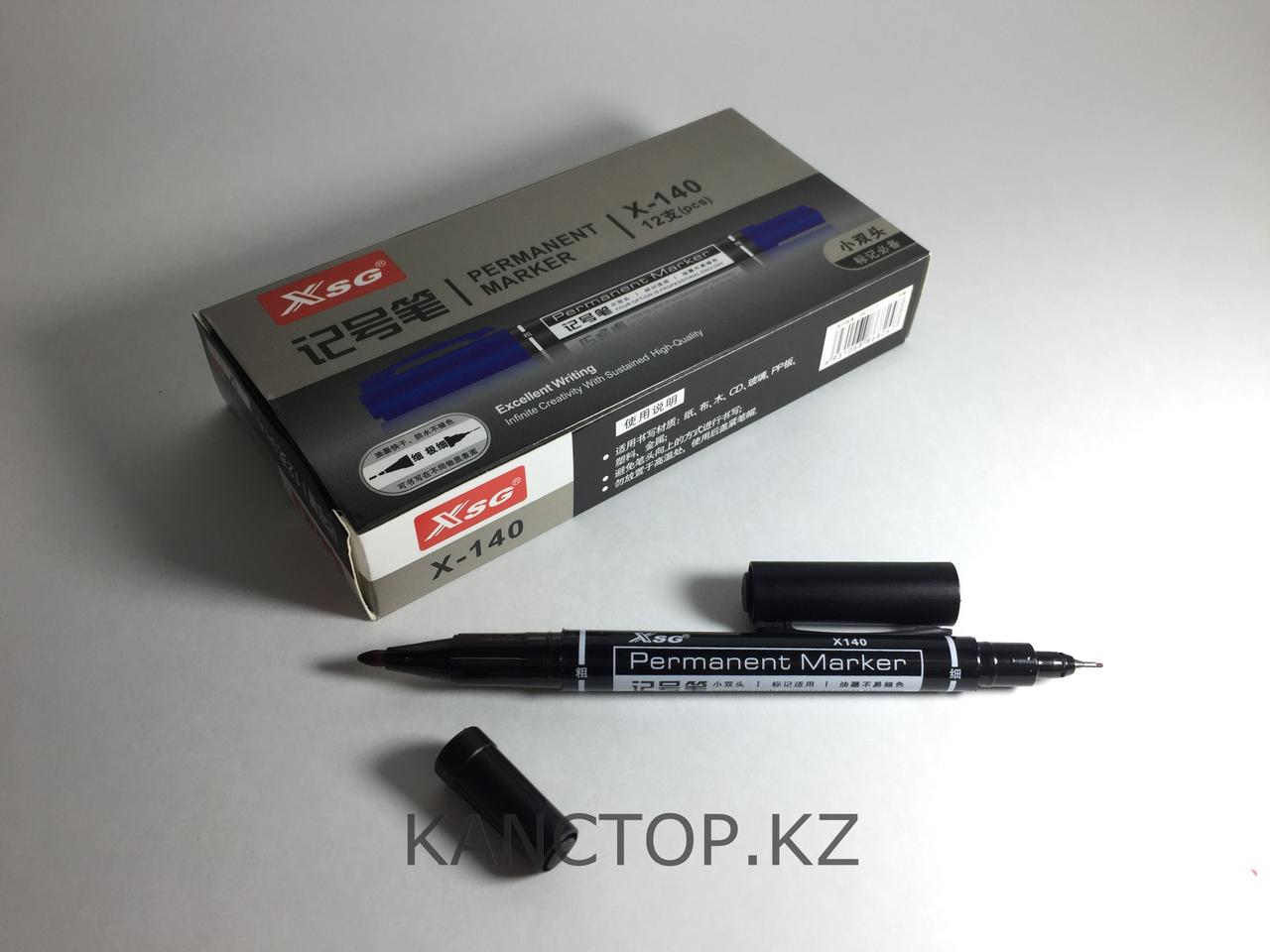 Маркер двухсторонний перманентный не стирающийся черный: продажа, цена ...