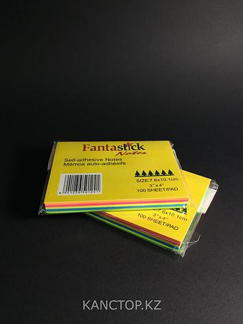 Стикеры бумага клейкая для заметок FANTASTICK 3х4 100 листов, фото 2