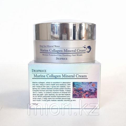 Минеральный крем с морской водой и коллагеном,DEOPROCE Marine Collagen Mineral Cream