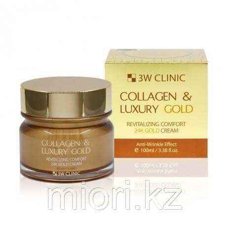 Омолаживающий крем для лица с коллагеном и коллоидным золотом,3W Clinic Collagen & Luxury Gold Revitalizing Co - фото 1 - id-p70072556