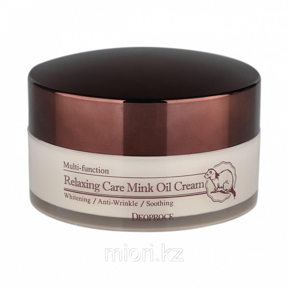 Расслабляющий крем для лица с маслом норки,DEOPROCE Relaxing Care Mink Oil Cream