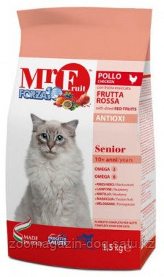 Forza10 Mr. Fruit SENIOR для пожилых кошек, 1,5кг.