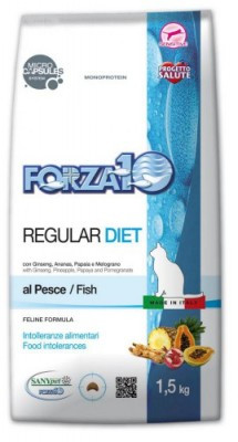 Forza10 Regular Diet, Форца10 диетический корм для кошек из рыбы, уп. 1,5 кг.