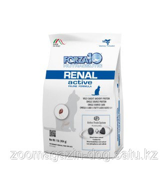 Forza10 RENAL ACTIVE ветеринарная диета для кошек при проблемах почек, уп. 454гр.