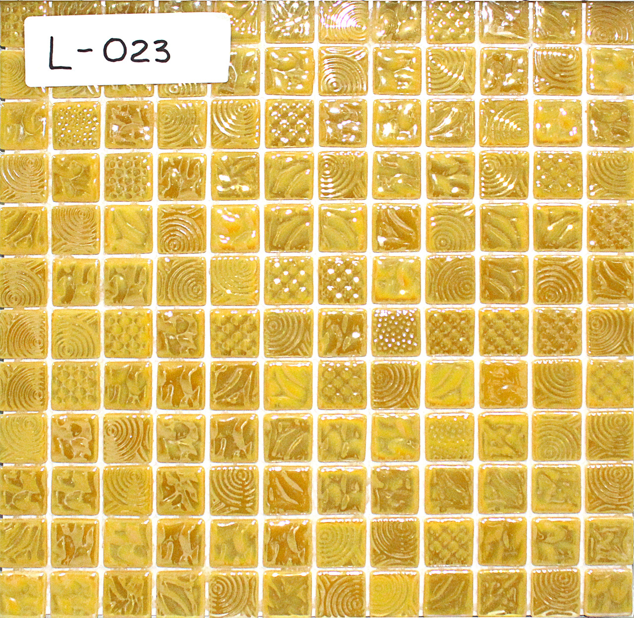Перламутровая мозаичная плитка жёлто перламутровый