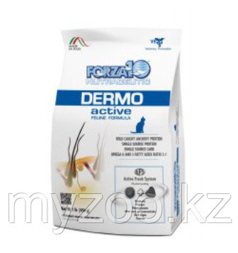 Forza10 Dermo Active, Форца10 ветеринарная диета при проблемах кожи у кошек, уп. 1,8 кг.