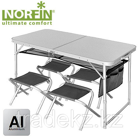 Стол кемпинговый + 4 стула NORFIN RUNN, фото 2