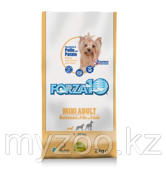 Forza10 MINI ADULT MAINTENANCE Pollo&Patate для собак мелких пород с курицей и картофелем, 2кг - фото 1 - id-p70080503