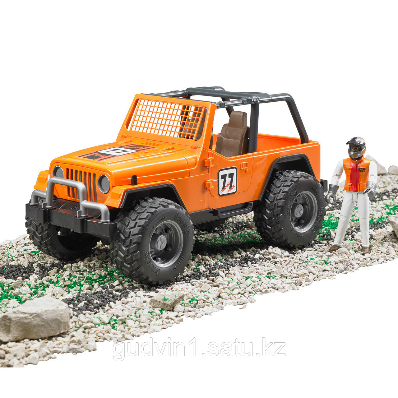Внедорожник Bruder Cross Country Racer оранжевый с гонщиком 02-542