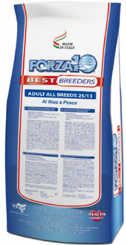 Forza10 BEST BREEDERS ADULT Pesce&Riso (25/13) для собак всех пород с рыбой и рисом, 20кг