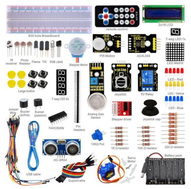 Расширенный набор для новичков в Arduino (с микроконтроллером UNO R3)