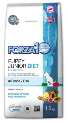 Forza10 PUPPY&JUNIOR DIET Pesce диетический корм для щенков с рыбой, 1.5кг. - фото 1 - id-p70085367