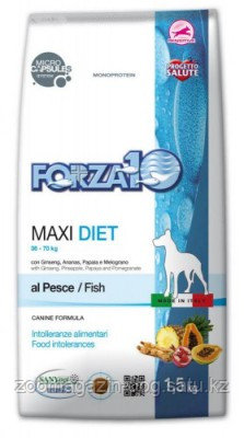 Forza10 Maxi Diet pesce, Форца10 диетический корм из рыбы для собак крупных пород, уп. 12кг.
