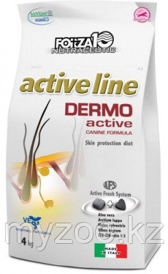 Forza10 Dermо Active, Форца10 диетический корм для собак для защиты кожи и шерсти, уп. 10кг.