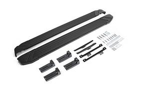 Пороги на Nissan Qashqai 2007-2010 "Black"